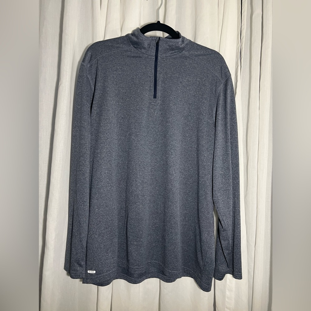 Men’s Blue-gray *like new* dry-fit (Nike) quarter zip light weight pull over